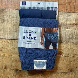 Men's Lucky Brand 3pk Woven Boxers size Small (28-30)